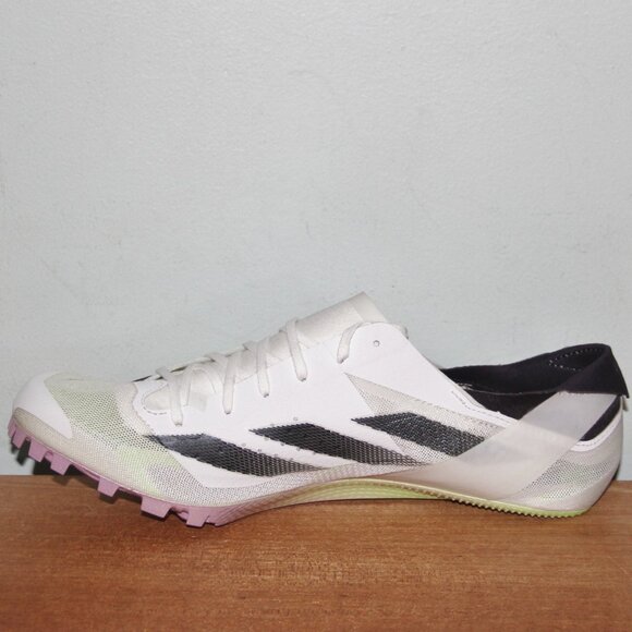 Adidas Adizero Finesse Track Spikes Mens 11.5 White Green Spark - Picture 3 of 7